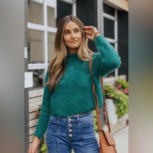 Free People Bradley Pullover Sweater in Alpine Heather